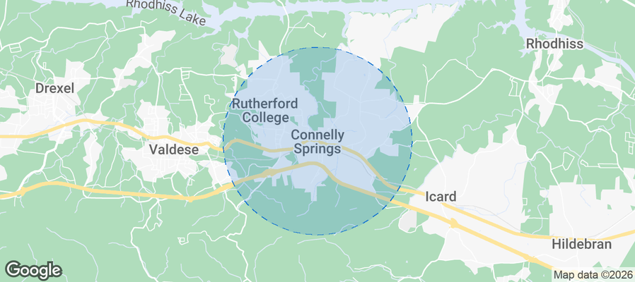 Connelly Springs Airbnb map